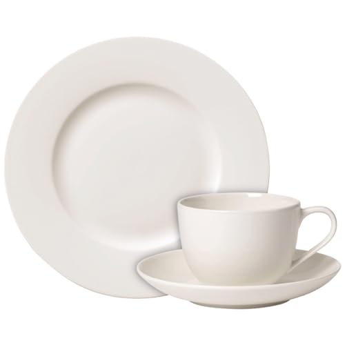 Villeroy und Boch For Me Kaffeeservice für 4 Personen, Premium Porzellan, Weiß, 12-tlg. von Villeroy & Boch