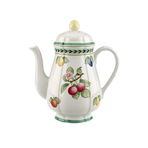 Villeroy & Boch French Garden Fleurence Kaffeekanne, 1,25 Liter, Premium Porzellan, Weiß/Bunt von Villeroy & Boch