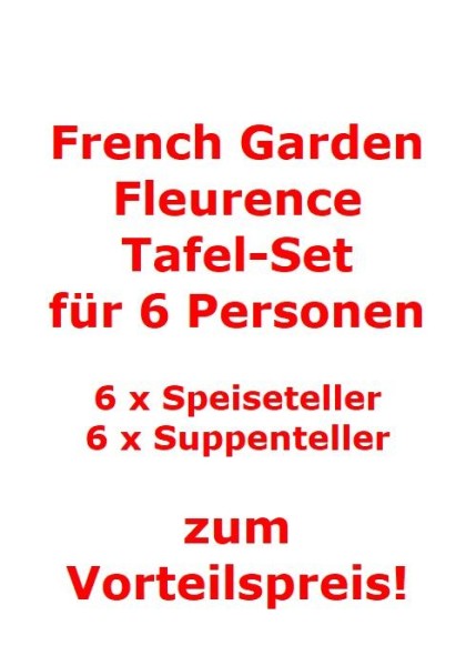 Villeroy & Boch French Garden Fleurence Tafel-Set für 6 Personen / 12 Teile von Villeroy & Boch