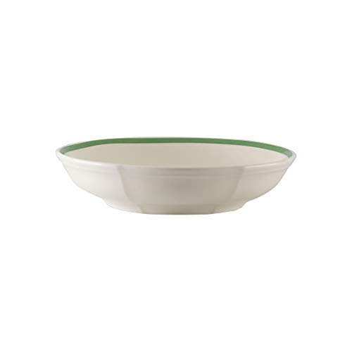 Villeroy und Boch French Garden Green Line Schale, 24 cm, Premium Porzellan, Weiß/Grün von Villeroy & Boch