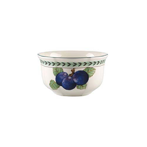 Villeroy und Boch French Garden Modern Fruits Schale "Pflaume", 750 ml, Premium Porzellan, Weiß/Bunt von Villeroy & Boch