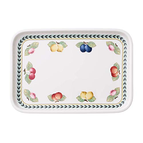 Villeroy und Boch French Garden Servierplatte, 32 x 22 cm, Premium Porzellan, Weiß/Bunt von Villeroy & Boch