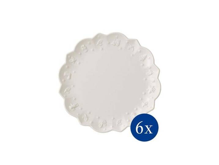 Villeroy & Boch Frühstücks-Geschirrset Toy’s Delight Royal Classic Frühstücksteller (6-tlg), Porzellan, weiß von Villeroy-&-Boch