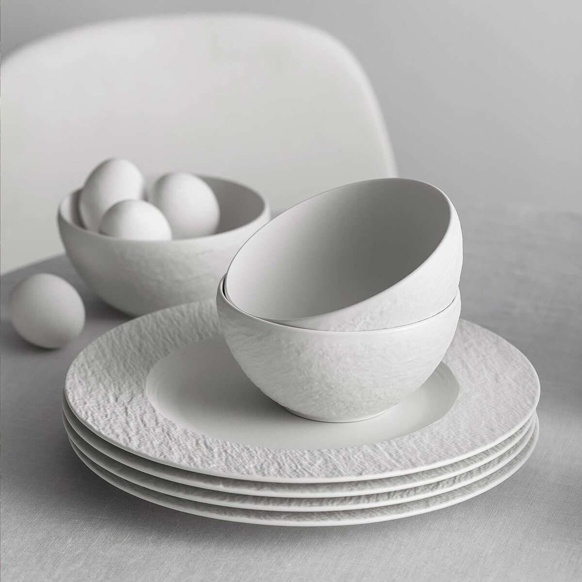 Villeroy & Boch Frühstücksset 6-tlg. Manufacture Rock Blanc von Villeroy & Boch