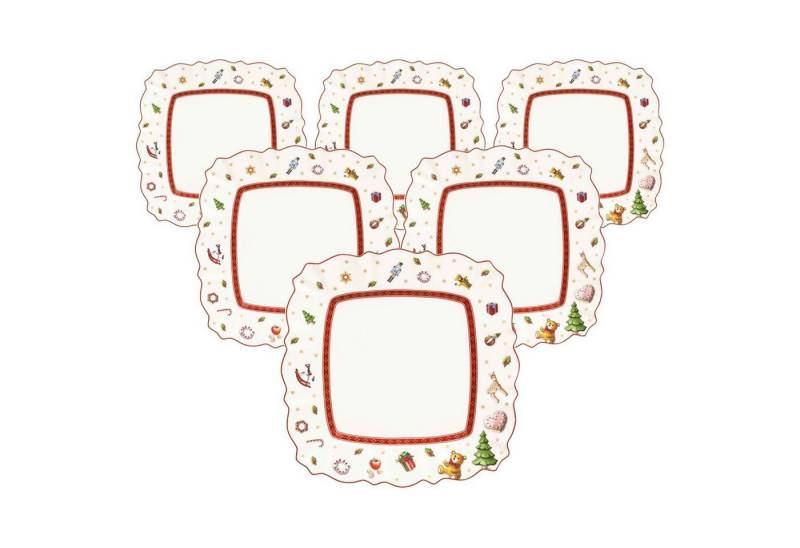 Villeroy & Boch Frühstücksteller Toy's Delight Frühstücksteller 22 x 22 cm 6er Set, (6 St) von Villeroy & Boch