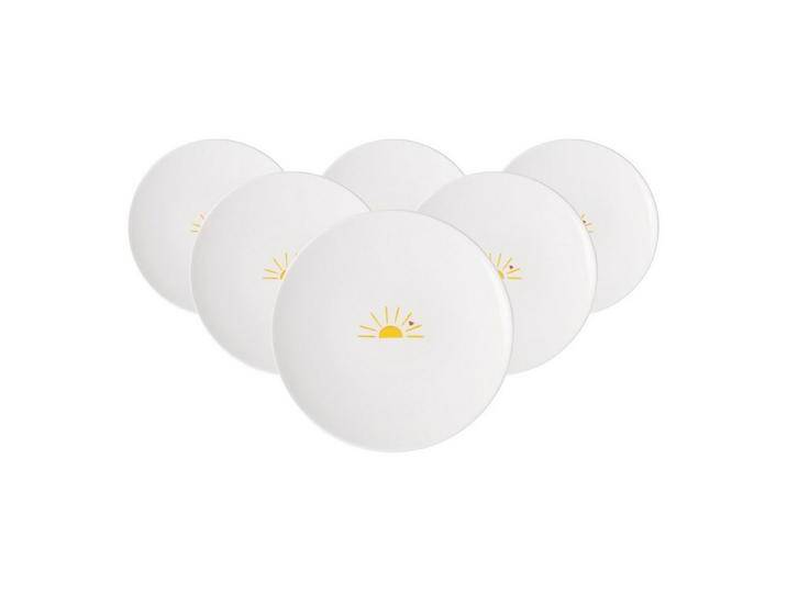 Villeroy & Boch Frühstücksteller With Love Frühstücksteller Hello Sunshine, (6 St), gelb von Villeroy-&-Boch