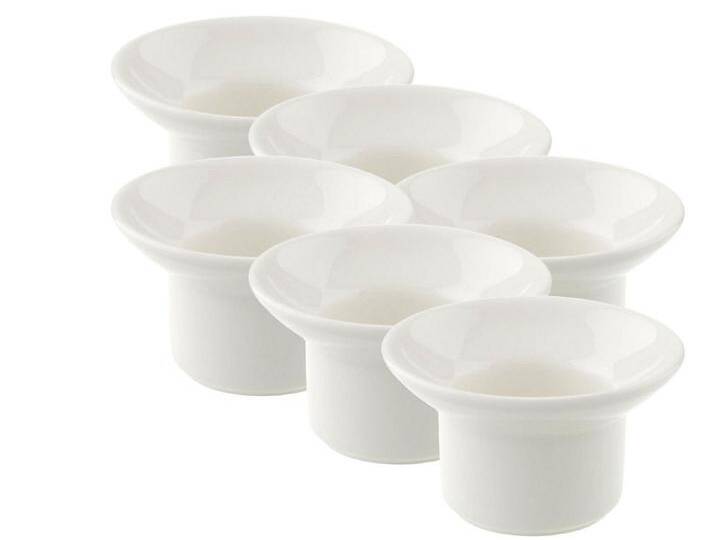 Villeroy & Boch Geschirr-Set Royal Eierbecher 7cm Set6, Premium Bone Porcelain, weiß von Villeroy-&-Boch