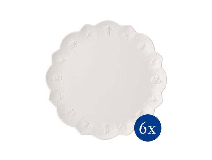 Villeroy & Boch Geschirr-Set Toy’s Delight Royal Classic Speiseteller, 6 Stück (6-tlg), Porzellan, weiß von Villeroy-&-Boch