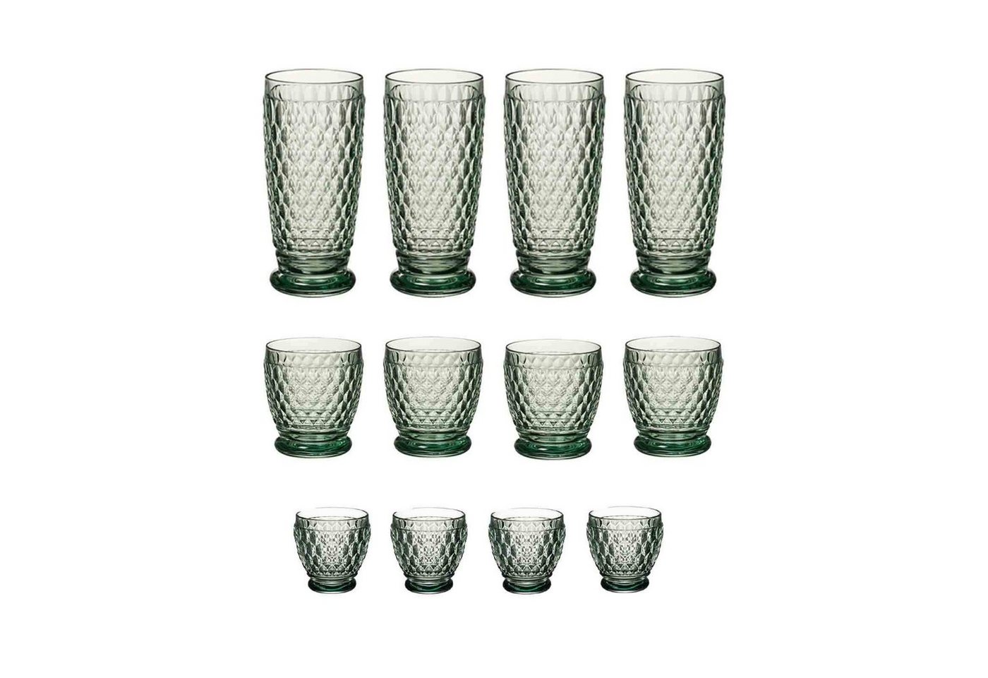 Villeroy & Boch Gläser-Set Boston Coloured Bar Gläserset 12er Set, Glas von Villeroy & Boch