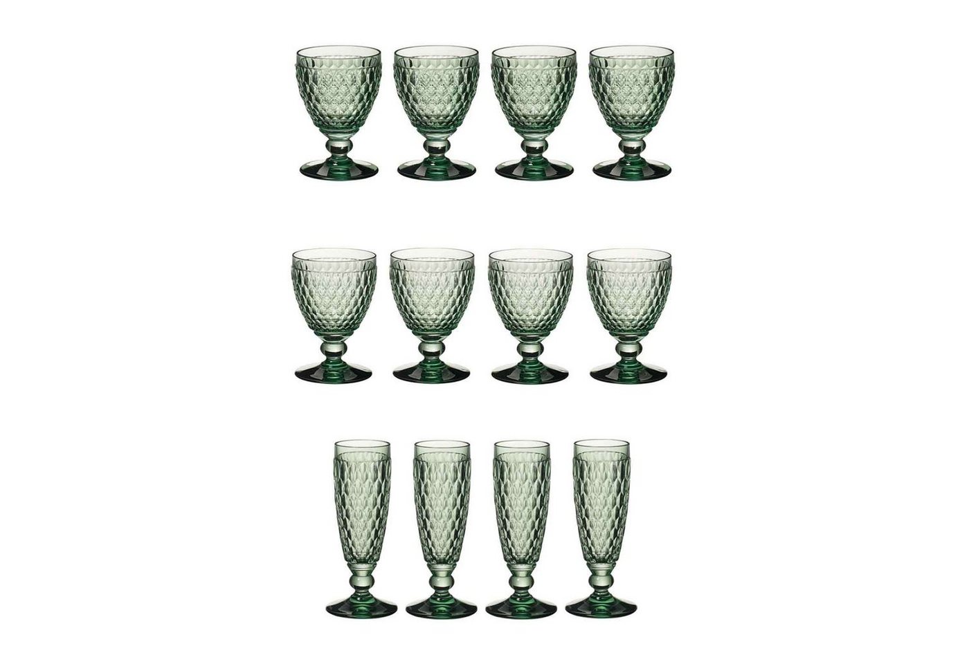 Villeroy & Boch Gläser-Set Boston Coloured Weißwein- und Sektgläser 12er Set, Glas von Villeroy & Boch