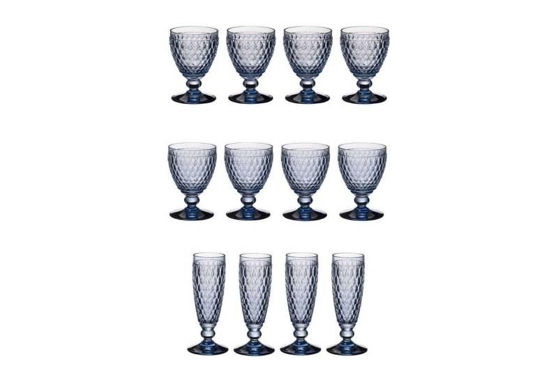 Villeroy & Boch Gläser-Set Boston Coloured Weißwein- und Sektgläser 12er Set, Glas von Villeroy & Boch