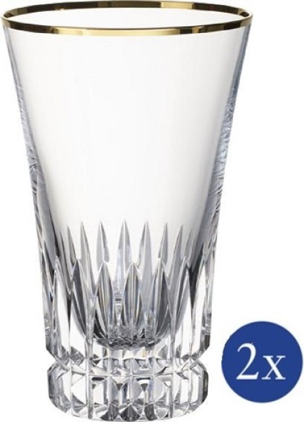 Villeroy & Boch Grand Royal Gold Longdrinkglas Set 2tlg. von Villeroy & Boch