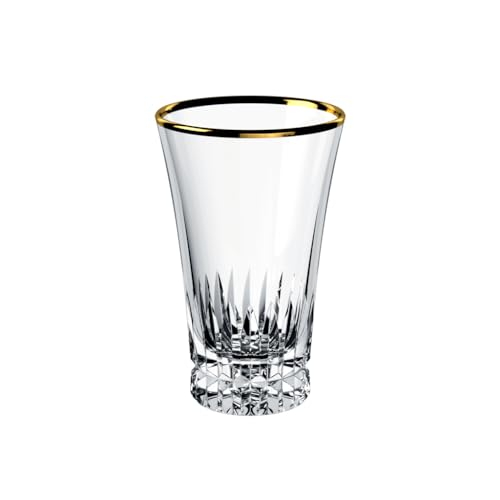 Villeroy & Boch - Grand Royal Gold Longdrinkglas Set mit Goldrand, Gläser für Cocktails und Longdrinks, 300 ml, Kristallglas, Klar von Villeroy & Boch