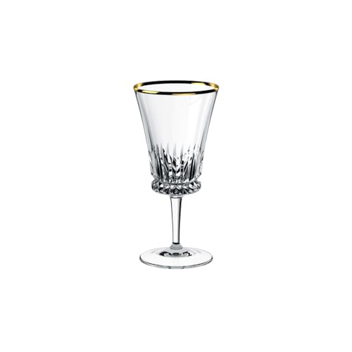 Villeroy & Boch - Grand Royal Gold Wasserkelch Set mit Goldrand, Wassergläser à 250 ml, Kristallglas, Klar von Villeroy & Boch