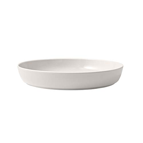 Villeroy und Boch - Iconic Schale flach, elegante Schale für Obst und kleinere Beilagen, Premium Porzellan, spülmaschinengeeignet, weiß von Villeroy & Boch