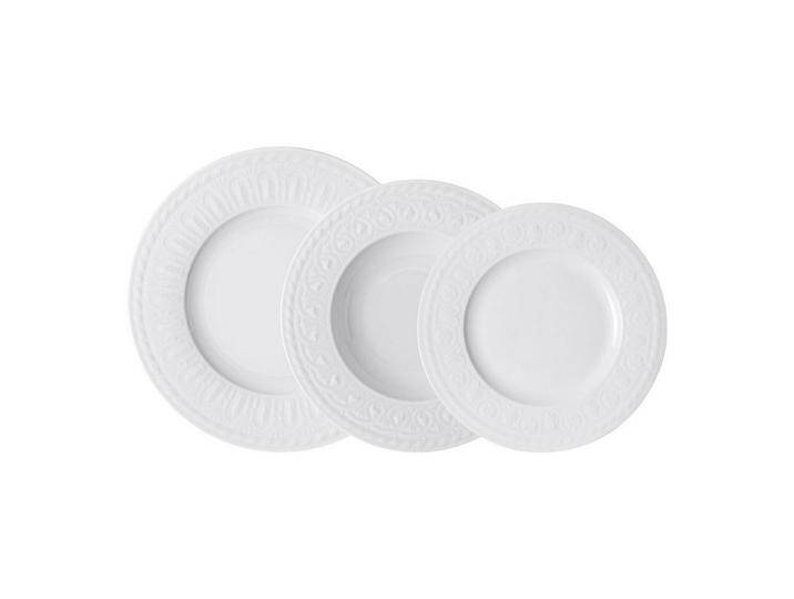 Villeroy & Boch Kombiservice Cellini Teller-Set 12er Set (12-tlg), Porzellan, weiß von Villeroy-&-Boch