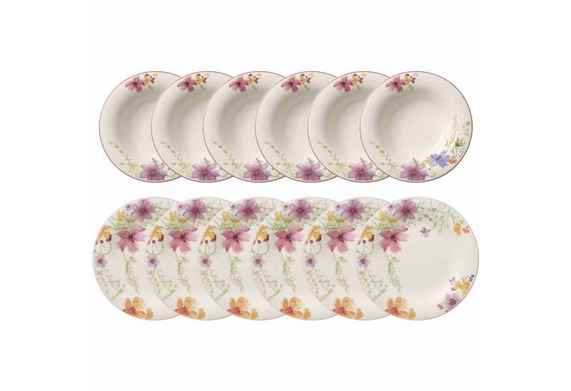 Villeroy & Boch Kombiservice Mariefleur Basic Tafel-Set 12er Set (12-tlg), Porzellan von Villeroy & Boch