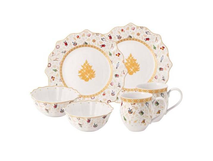 Villeroy & Boch Kombiservice Toy's Delight Frühstücks-Set 6er Set (6-tlg), Porzellan, bunt von Villeroy-&-Boch
