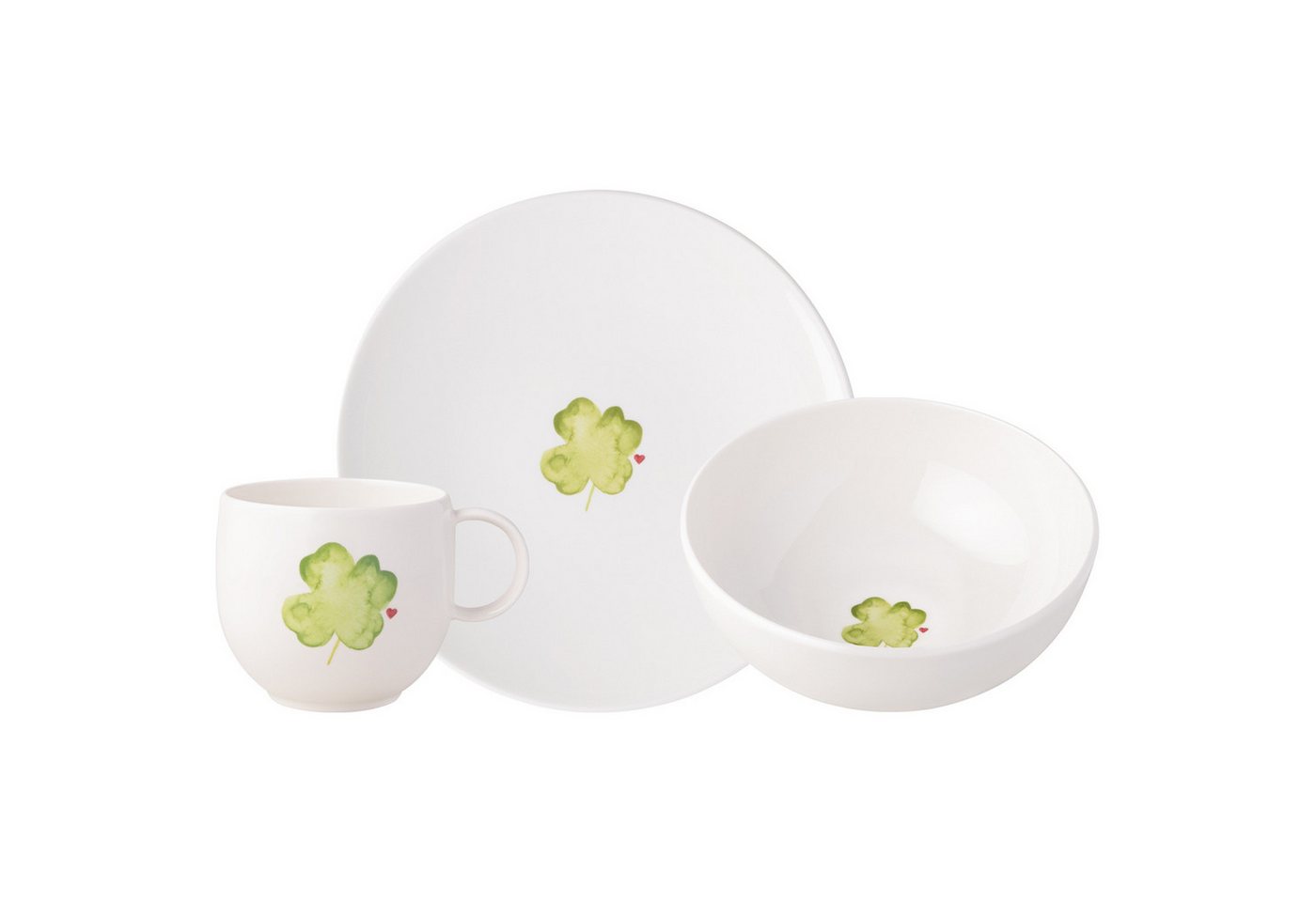 Villeroy & Boch Kombiservice With Love Frühstücksset Good Luck 3er Set (3-tlg), Porzellan von Villeroy & Boch