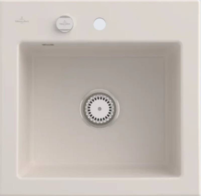 Villeroy & Boch Küchenspüle 3315 02 KR, Rechteckig, 52.5/22 cm, Subway Serie, Dampfgarschalen einsetzbar, Geschmacksmuster geschützt von Villeroy & Boch