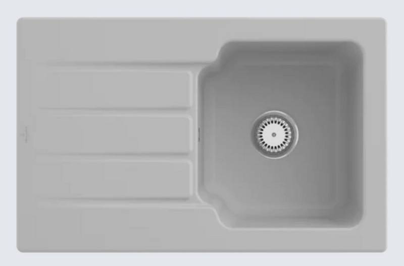 Villeroy & Boch Küchenspüle 3340 01 SM, Rechteckig, 80/22 cm, Architectura Serie, Spüle reversibel von Villeroy & Boch