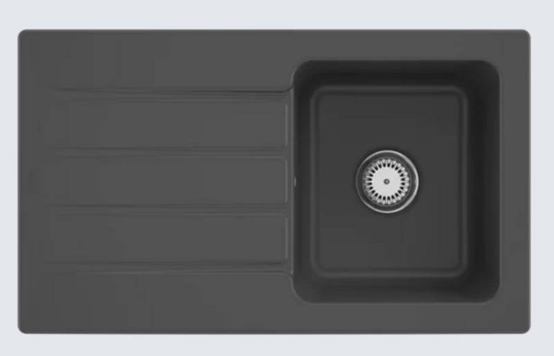 Villeroy & Boch Küchenspüle 3350 01 i4, Rechteckig, 86/22 cm, Architectura 50, Graphite von Villeroy & Boch