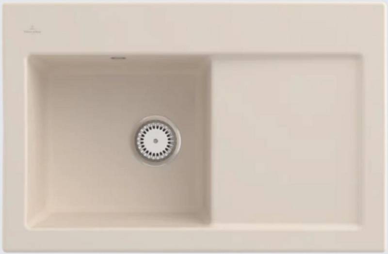 Villeroy & Boch Küchenspüle 6772 01 FU, Rechteckig, 78/22 cm, Subway Serie, Becken links und rechts möglich von Villeroy & Boch