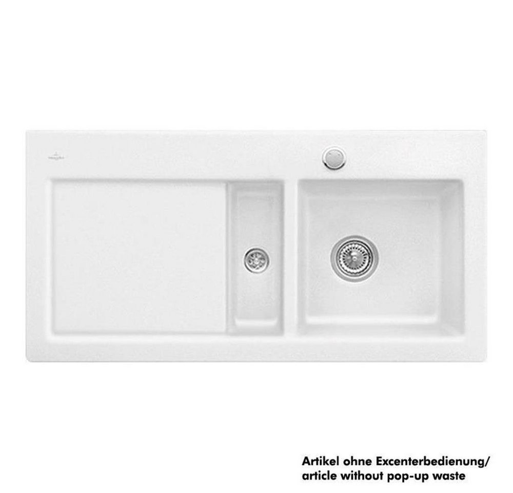 Villeroy & Boch Küchenspüle Villeroy & Boch flächenbündig Subway 60 Flat Becken rechts, 96,5/47,5 cm von Villeroy & Boch