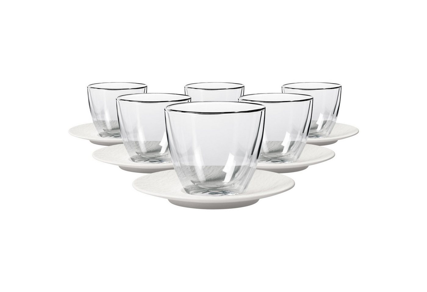 Villeroy & Boch Latte-Macchiato-Glas Manufacture Rock Café au Lait-Set 250 ml 6er Set, Material-Mix Villeroy & Boch Latte-Macchiato-Glas Manufacture Rock Café au Lait-Set 250 ml 6er Set, Material-Mix von Villeroy & Boch