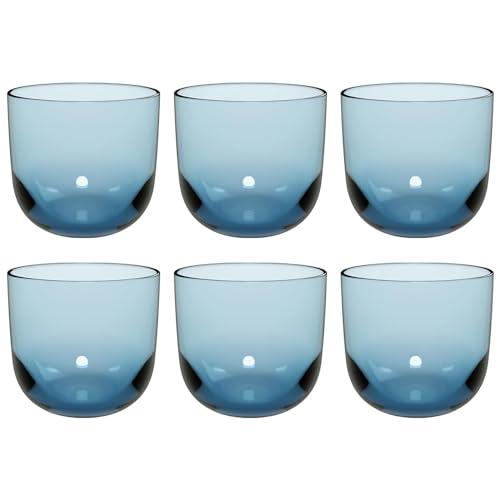 Villeroy & Boch Like Ice Wasserglas Set 6 teilig, Farbglas eisblau, Füllmenge 280 ml von Villeroy & Boch