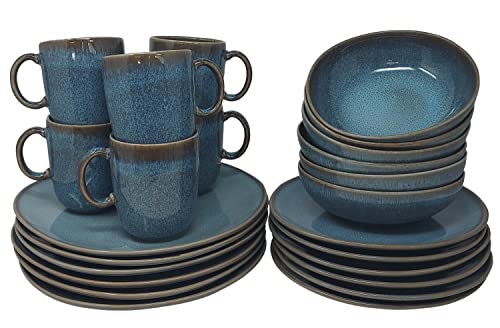 Villeroy & Boch Like. by Lave Glacé 24 TLG. Tafelservice Komplettset türkis blau Villeroy & Boch Like. by Lave Glacé 24 TLG. Tafelservice Komplettset türkis blau von Villeroy & Boch
