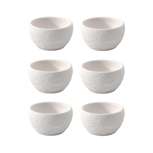 Villeroy & Boch - Manufacture Rock Blanc Eierbecher Weiß, Spülmaschinenfest, Matte Schieferoptik, Modernes Design, Als Shotglas/Schnapsglas Verwendbar, Premium Porzellan von Villeroy & Boch