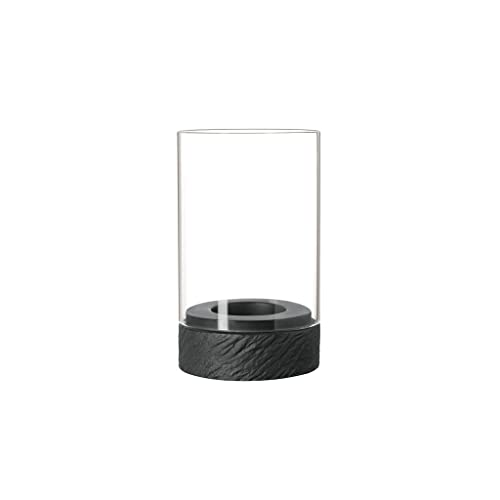 Villeroy & Boch – Manufacture Rock Home Windlicht Größe S, 8X8X13 Cm, Schwarz von Villeroy & Boch