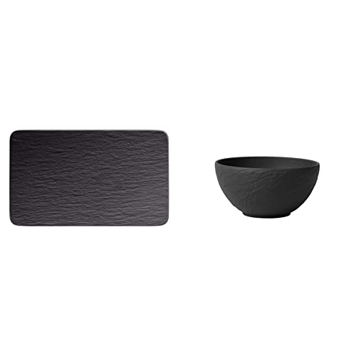 Villeroy & Boch - Manufacture Rock Multifunkionsteller rechteckig, schwarz Manufacture Rock Schale, 430 ml, 14 cm, Premium Porzellan, schwarz Villeroy & Boch - Manufacture Rock Multifunkionsteller rechteckig, schwarz Manufacture Rock Schale, 430 ml, 14 cm, Premium Porzellan, schwarz von Villeroy & Boch