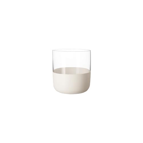 Villeroy & Boch - Manufacture Rock Blanc Shot Glas Set, 4Tlg. Gläserset Für Schnaps Und Liköre, 40 Ml, Kristallglas, Mattweiße Schieferoptik von Villeroy & Boch