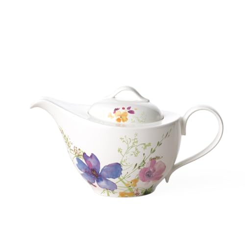 Villeroy & Boch – Mariefleur Basic Teekanne 1,2 Liter, Spülmaschinenfest, Premium Porzellan von Villeroy & Boch