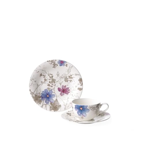 Villeroy & Boch – Mariefleur Gris Basic Kaffee Set 18 Teilig Für 6 Personen, Kaffeeservice, Tafelservice, Geschirr Set, Geschirrset Blumen, Blümchengeschirr, Schönes Geschirr Blumig, Premium Porzellan Villeroy & Boch – Mariefleur Gris Basic Kaffee Set 18 Teilig Für 6 Personen, Kaffeeservice, Tafelservice, Geschirr Set, Geschirrset Blumen, Blümchengeschirr, Schönes Geschirr Blumig, Premium Porzellan von Villeroy & Boch