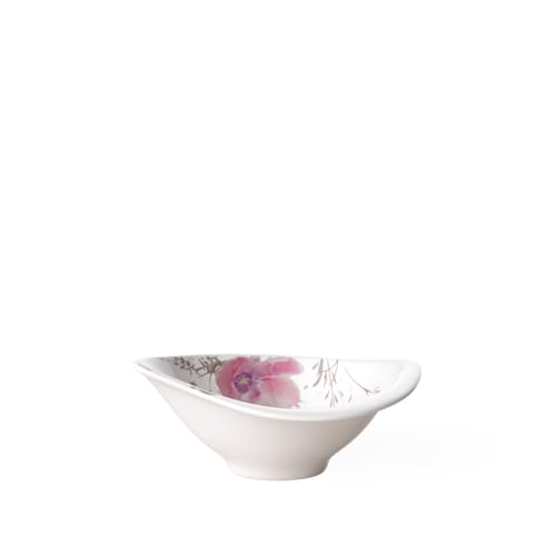 Villeroy und Boch - Mariefleur Gris Serve und Salad Dipschälchen, Schälchen für Brunches und Büffets, Premium Porzellan, 12 x 8 cm, weiß/bunt von Villeroy & Boch