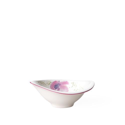 Villeroy und Boch - Mariefleur Basic Serve und Salad Dipschälchen, Schälchen für Brunches und Büffets, Premium Porzellan, 12 x 8 cm, weiß/bunt von Villeroy & Boch