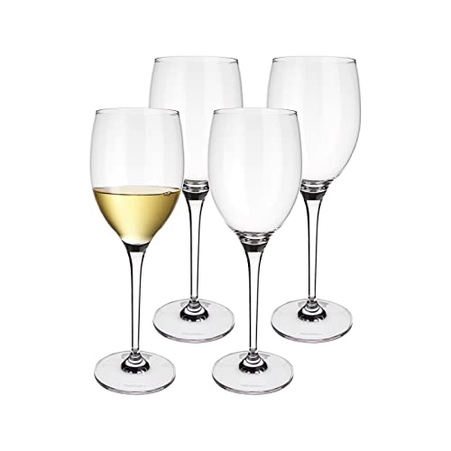 Villeroy & Boch Maxima Weißweinglas, 4er-Set, 365 ml, 24 cm, Universalweingläser aus Kristallglas, Klar, Spülmaschinengeeignet von Villeroy & Boch