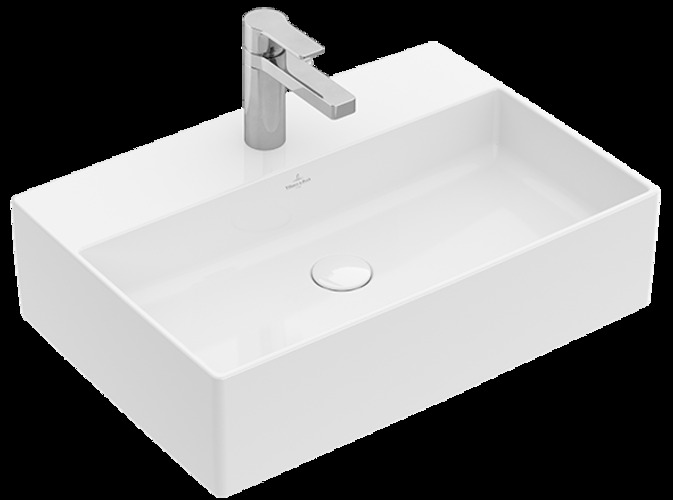 Villeroy & Boch Memento 2.0 Aufsatzwaschbecken, 600 x 420 mm, 1 Hahnloch, mit Überlauf, geschliffen, 4A0760i4 von Villeroy & Boch