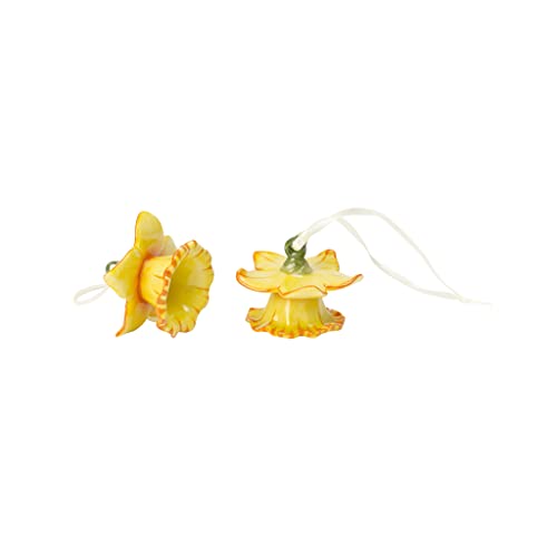 Villeroy und Boch Mini Flower Bells Osterglocken, 2er Set, 4 cm, Porzellan, Gelb, Blumen von Villeroy & Boch