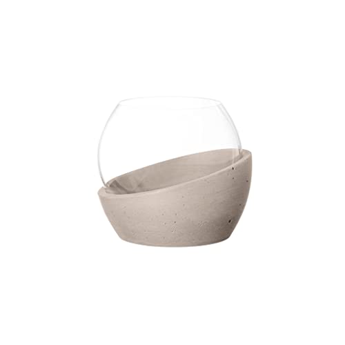 Villeroy & Boch – Newmoon Home Teelichthalter 12X12X10,5 Cm, Kristallglas/Beton von Villeroy & Boch