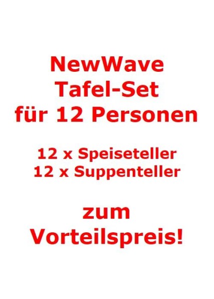 Villeroy & Boch NewWave Tafel-Set für 12 Personen / 24 Teile von Villeroy & Boch