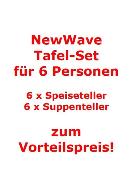 Villeroy & Boch NewWave Tafel-Set für 6 Personen / 12 Teile von Villeroy & Boch