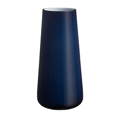 Villeroy und Boch Numa Große Vase Midnight Sky, 34 cm, Glas, Blau von Villeroy & Boch