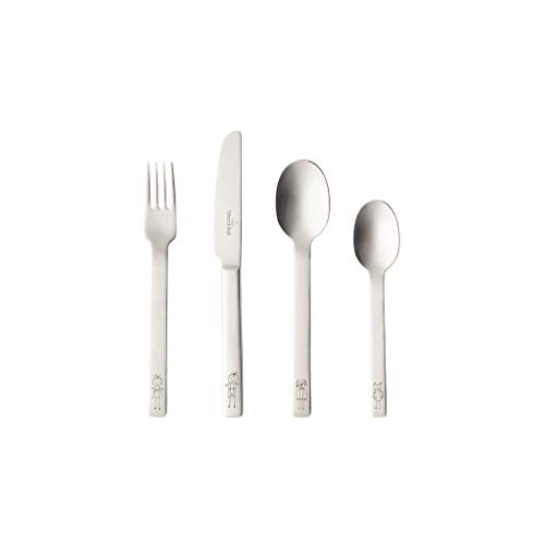 Villeroy und Boch - One Kinderbesteck-Set, 4 tlg., verspieltes Besteckset mit Figuren am Griff, Edelstahl, rostfrei, spülmaschinengeeignet von Villeroy & Boch