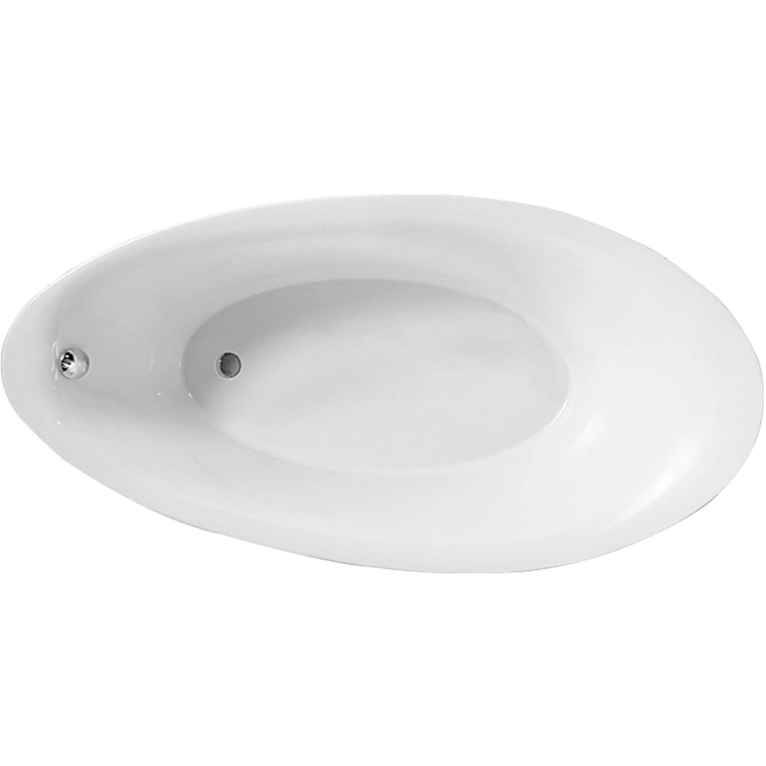 Villeroy & Boch Oval-Badewanne Aveo 195 cm x 95 cm Weiß Alpin von Villeroy & Boch