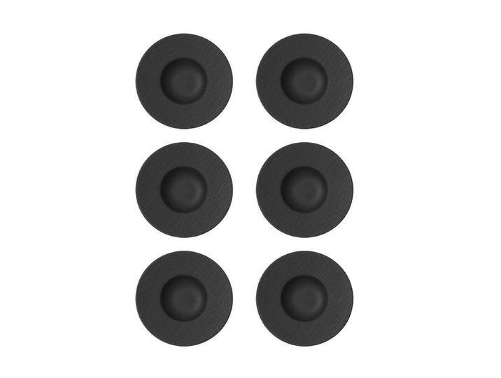 Villeroy & Boch Pastateller Manufacture Rock Pastateller ø 28.0 cm 6er Set, (6 St), schwarz von Villeroy-&-Boch