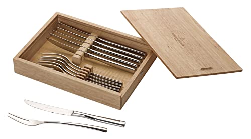 Villeroy und Boch Piemont Steakbesteck Set 12 TLG, 18/10 Edelstahl, 28,5 x 20 x 5 cm von Villeroy & Boch